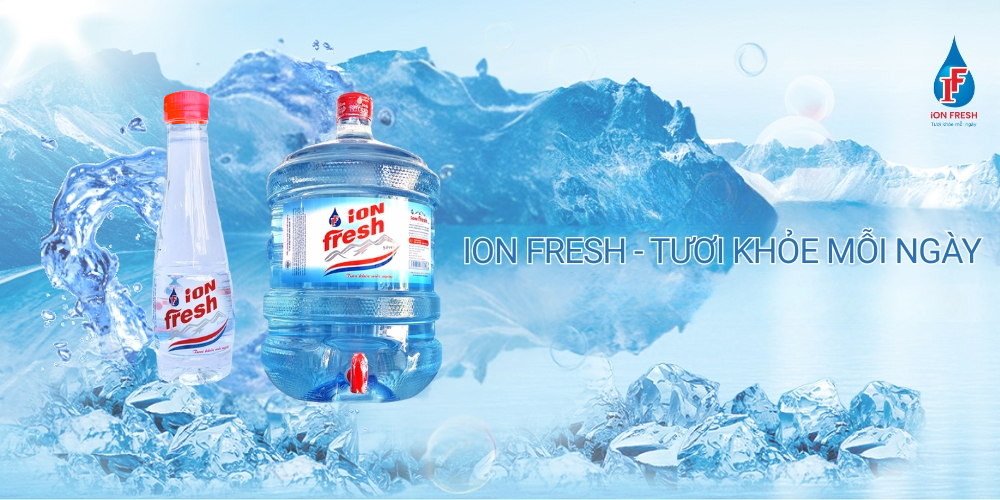 banner nước uống ion fresh