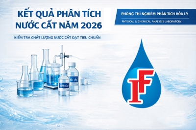 Kết quả mẫu nước cất 2 lần - Năm 2025