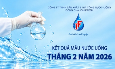 Kết quả mẫu nước uống tháng 2 năm 2026