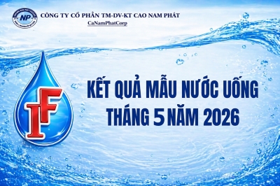 Kết quả mẫu nước uống tháng 5 năm 2026
